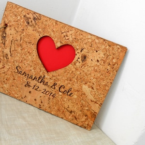 Rustic Wedding Guest Book, Custom Cork Wedding Guest Book, Personalized Vineyard Wedding Guest Book Album, Sign In Book