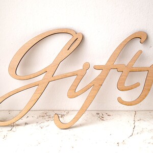 Gifts wedding sign, wedding reception sign, wooden cut out sign, rustic wedding sign, rustic decoration