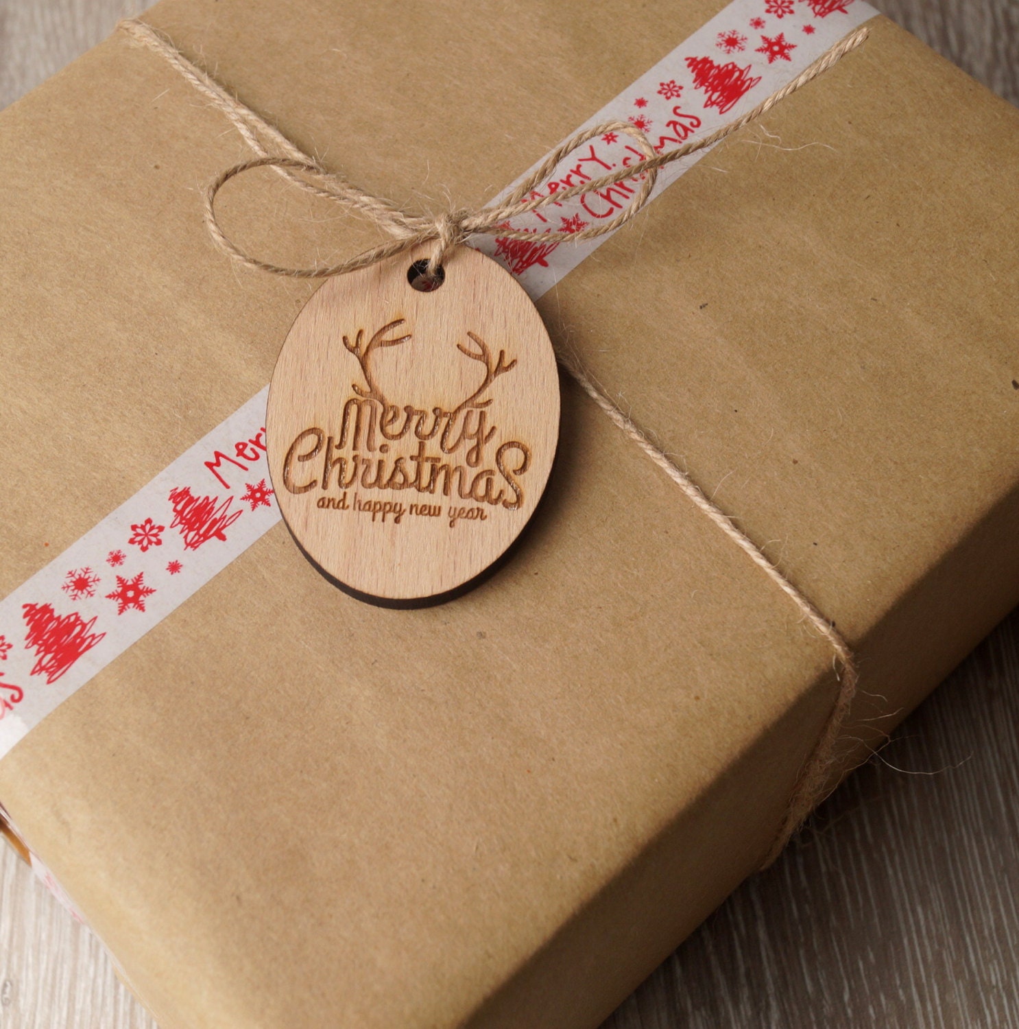 12 Étiquettes-cadeaux De Noël De Luxe - Fournitures D'emballage - Xmas Greetings - NEUF