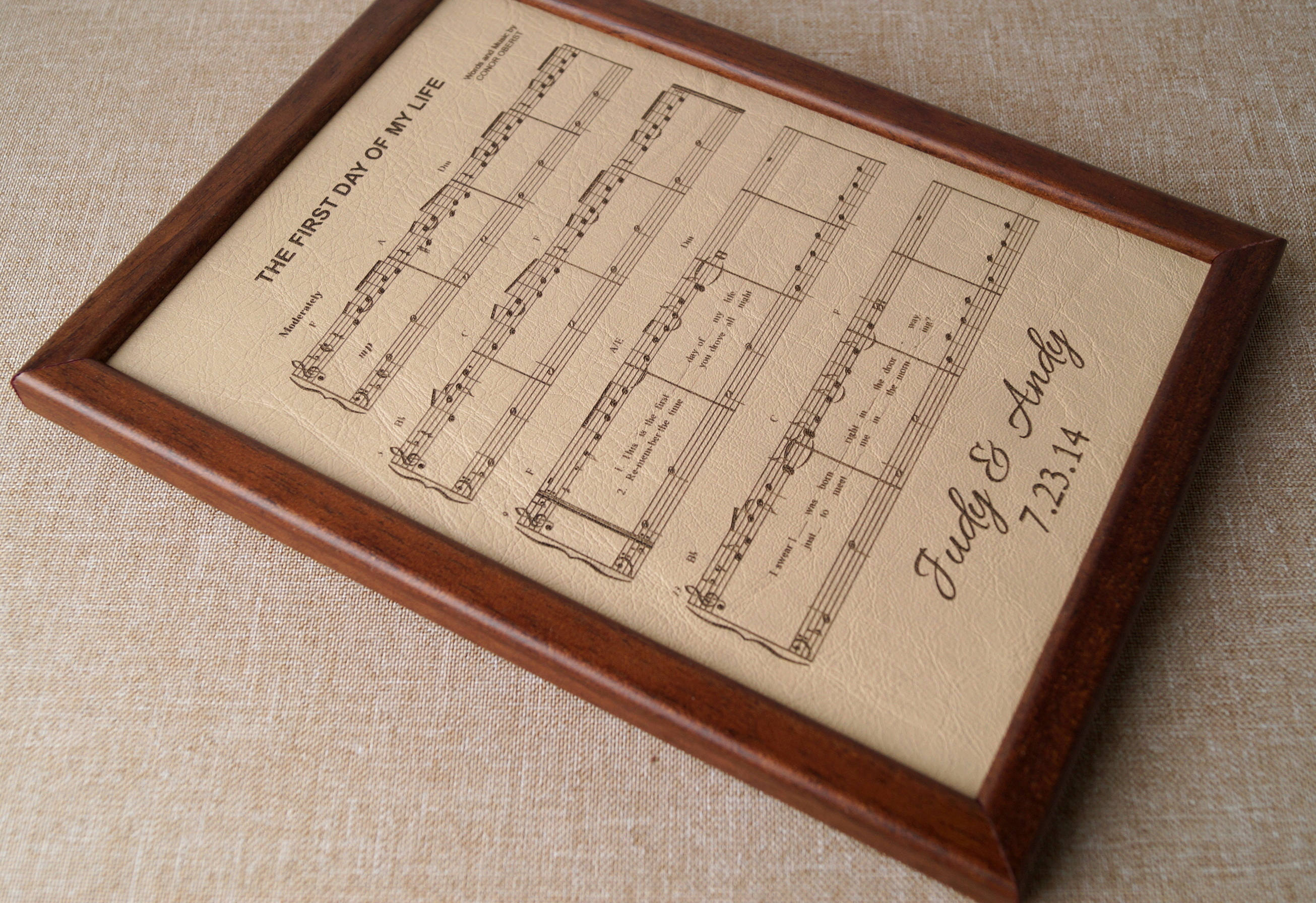 leather music manuscript book