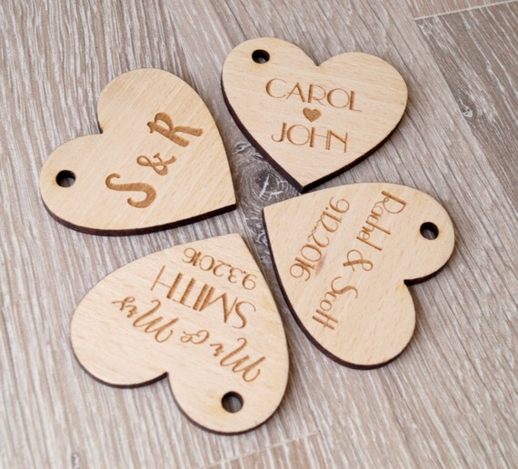 100 corazones pequeños de madera para manualidades, etiquetas de madera de  3 pulgadas para manualidades, adornos de madera en forma de corazón