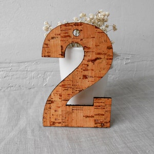 Rustic table numbers, wedding table numbers, rustic cork table numbers, cork wedding decoration