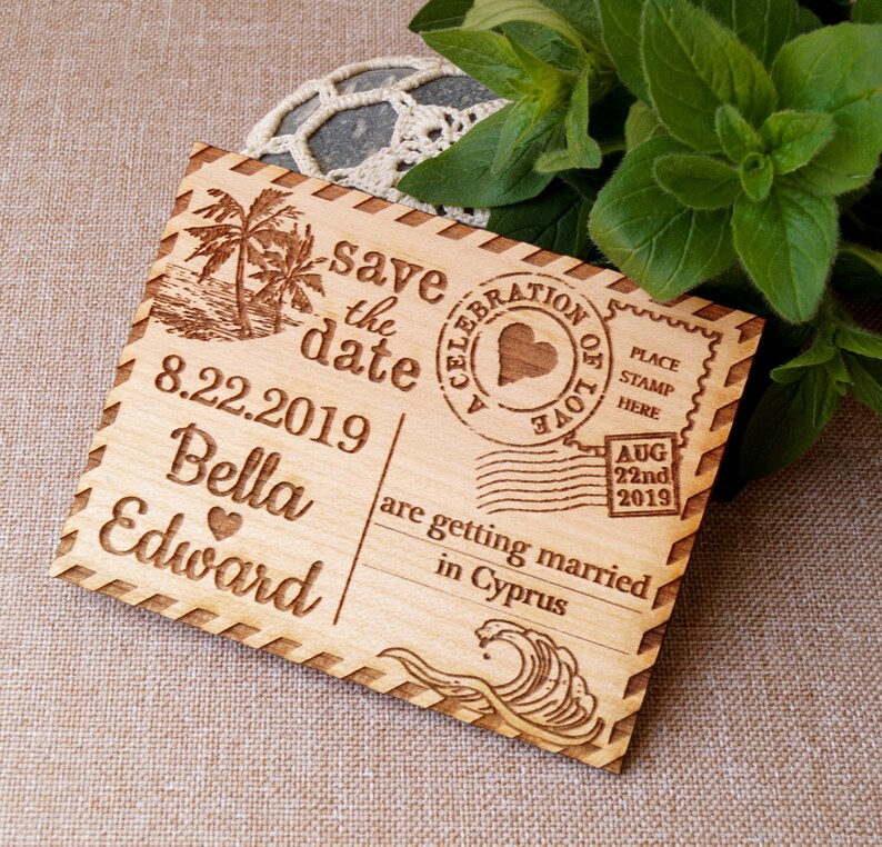 Save the Date Beach Island Wedding Save the Dates Etsy India