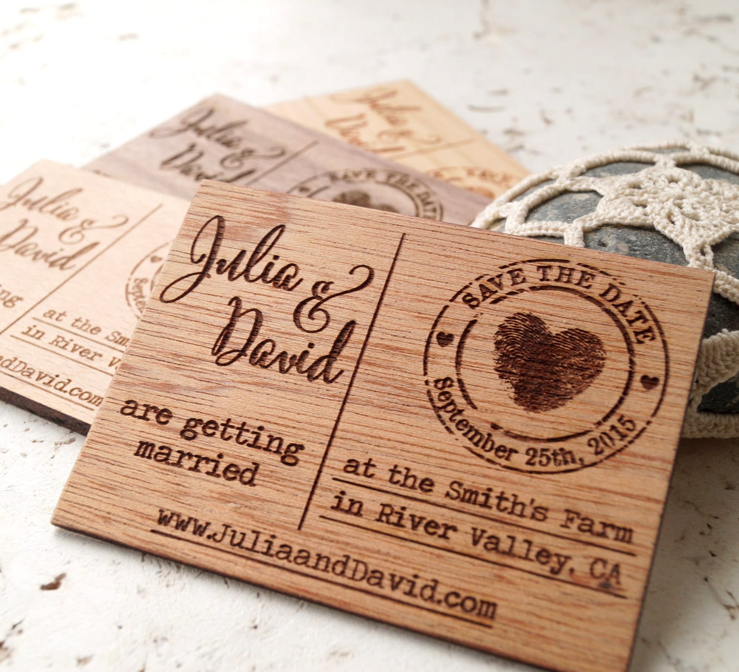 Save the Date Magnets, Rustic Wedding Save the Dates, Wooden Save the ...