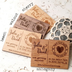 Save the date magnets, rustic wedding save the dates, wooden save the date magnets, wedding save the date, 7 WOOD OPTIONS to choose from
