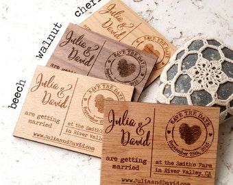 Save the date magnets, rustic wedding save the dates, wooden save the date magnets, wedding save the date, 7 WOOD OPTIONS to choose from
