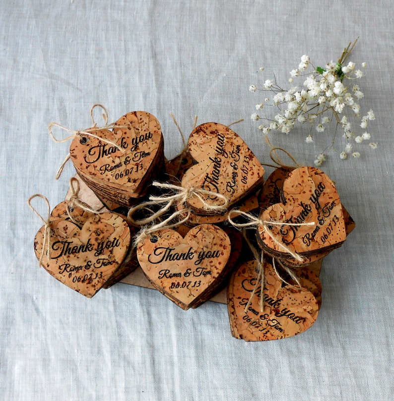 Wedding Favor Tags Rustic Personalized Favor Tags Custom Etsy
