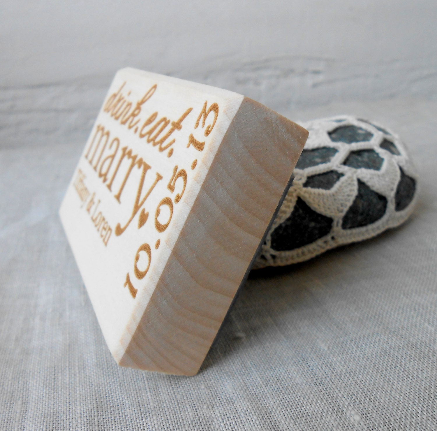 Wedding Rubber Stamp Love is Sweet Stamp Custom Rubber Etsy