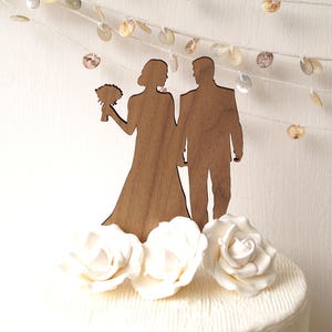 Silhouette wedding cake topper, Bride and Groom cake topper, couple cake topper, wedding silhouette, wedding figurine topper