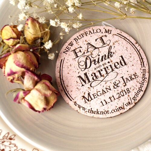 Rustic Wedding Save the Dates Save the Date Cork Coasters or Etsy