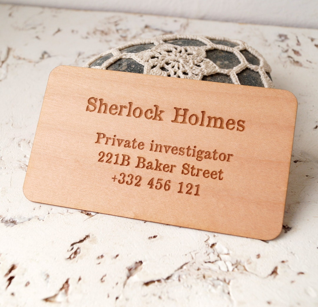 Wooden Veneer Business Cards, Laser Engraved Business Cards, Logo Business Cards, Maple Wood