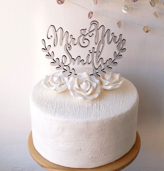 Cake Topper For Wedding Script Letter Cake Topper Birthday, 45 OFF