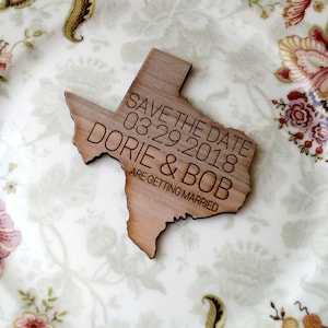 Save the date, US state save the dates, rustic save the date, wooden save the dates, save the date magnets, set of 25 pc