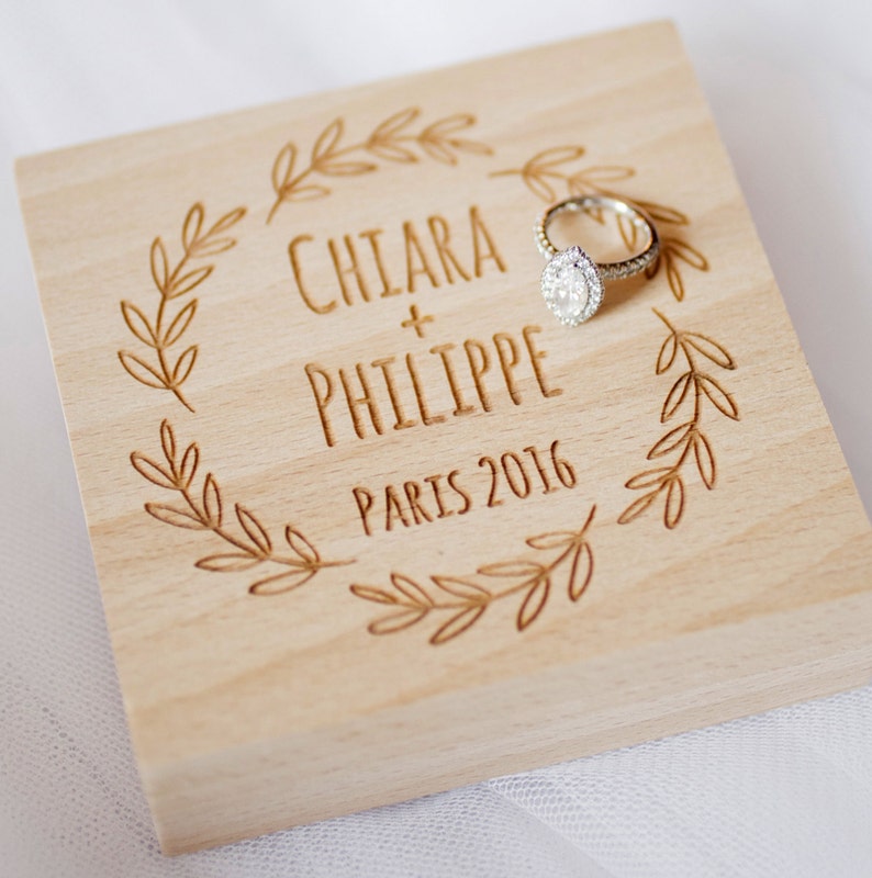 wooden ring box rustic ring bearer box ring bearer pillow custom engraved ring bearer box Wedding ring box personalized ring box