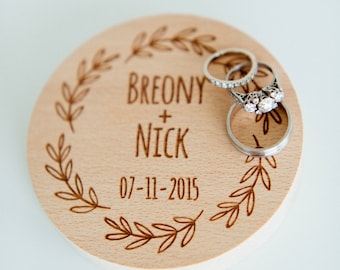 Personalized ring bearer box, wedding ring box, rustic ring bearer box, ring bearer pillow, wooden ring box, custom engraved ring bearer box