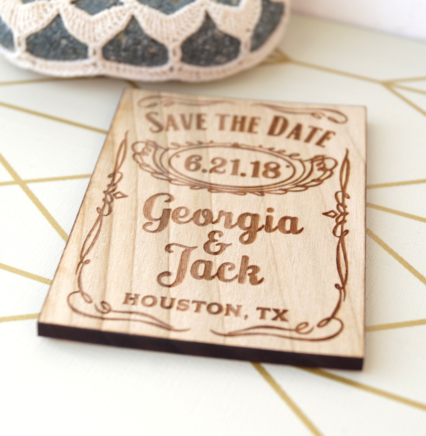 Save the Date magnets rustic wooden save the dates magnets | Etsy