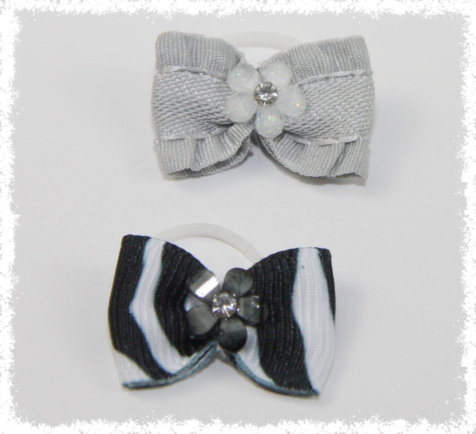 Mini Rubber Band Bows 3/4 Rubber Band Bows Infant Bow Pet Etsy