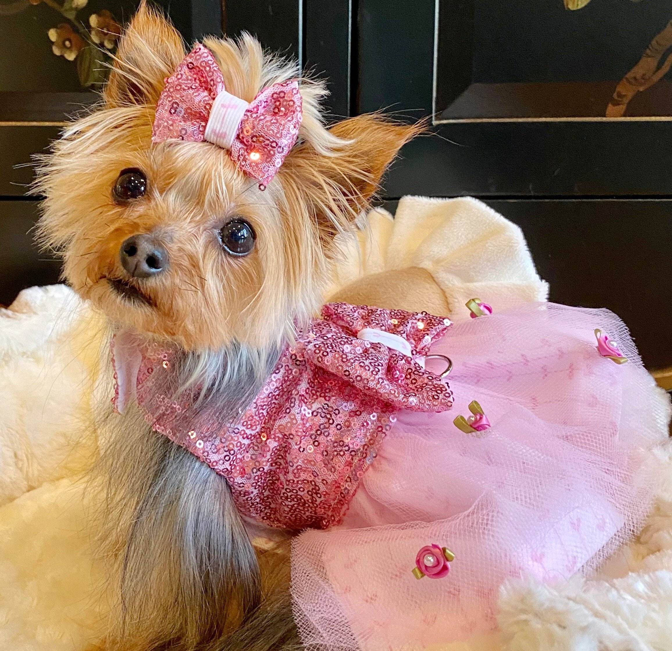 Girls Puppy Dress Etsy