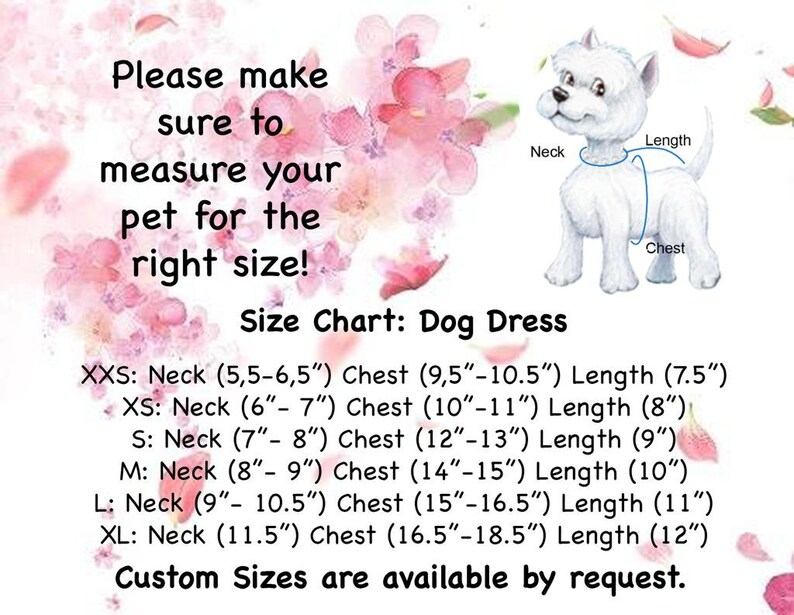 Bugland Pet Dress XXS XS S... Dress for Dogs Wedding Etsy