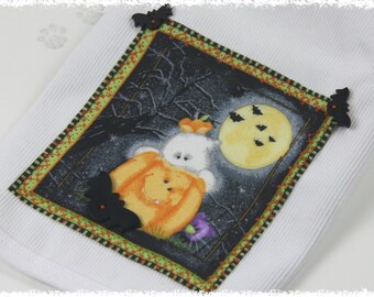 Halloween Dog Shirt: Cotton Pet Costume with Applique