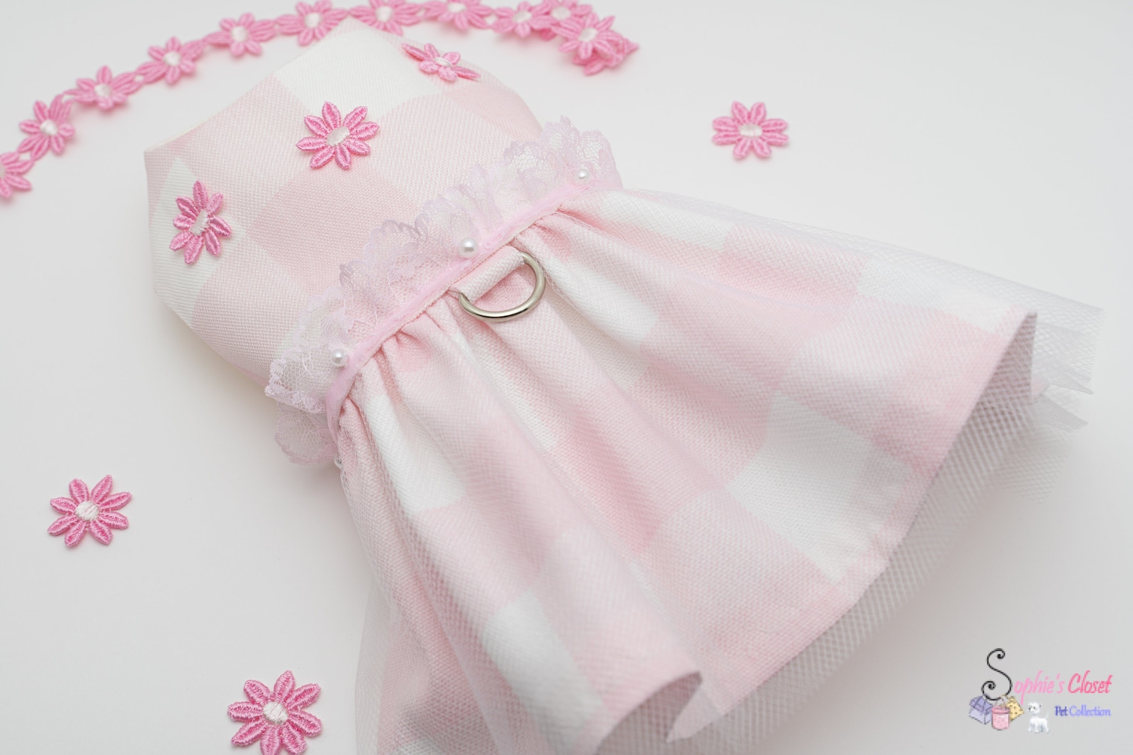 Dog Dress Puppy Dress Puppy Harness Dress Dog Flower Girl Etsy