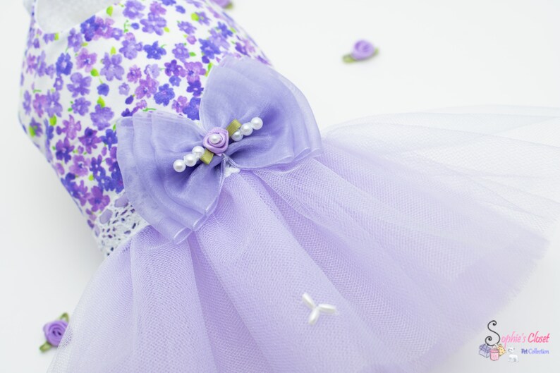 Dog Harness Dress for Dogs Spring Dress Dog Flower Girl Etsy