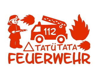 Bügelbild Set FEUERWEHR