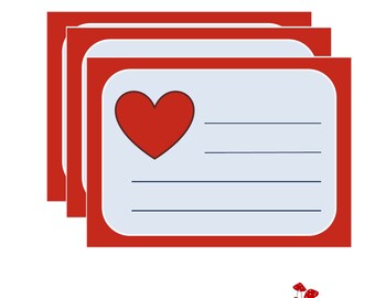 10 stickers for school heart