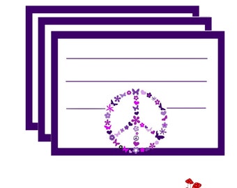 10 stickers for school Peace