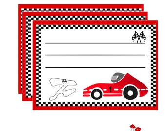 10 stickers for school racing cars