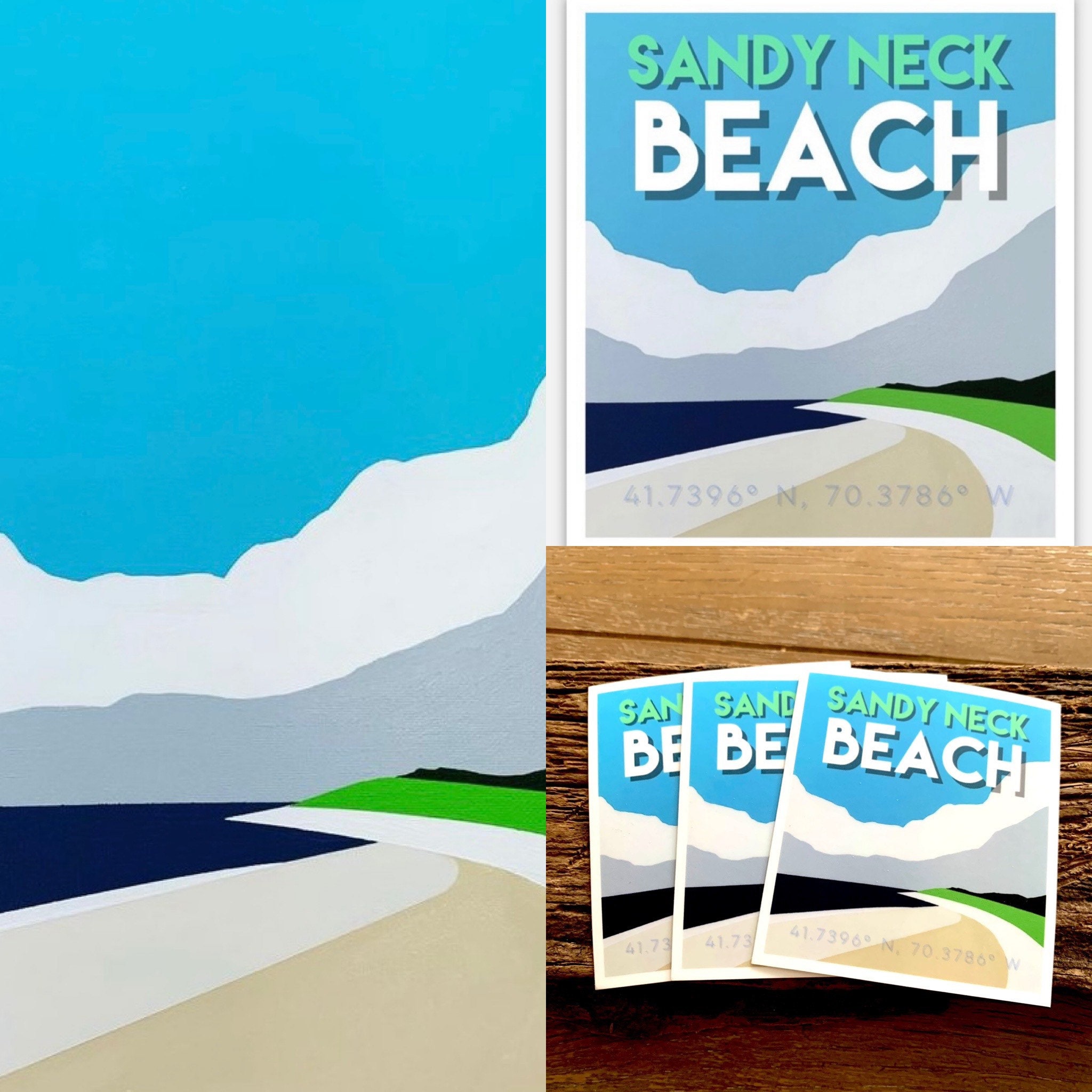 Sandy neck beach sticker 2022