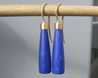 Lapislazuli Ohrhänger in 750er Gold