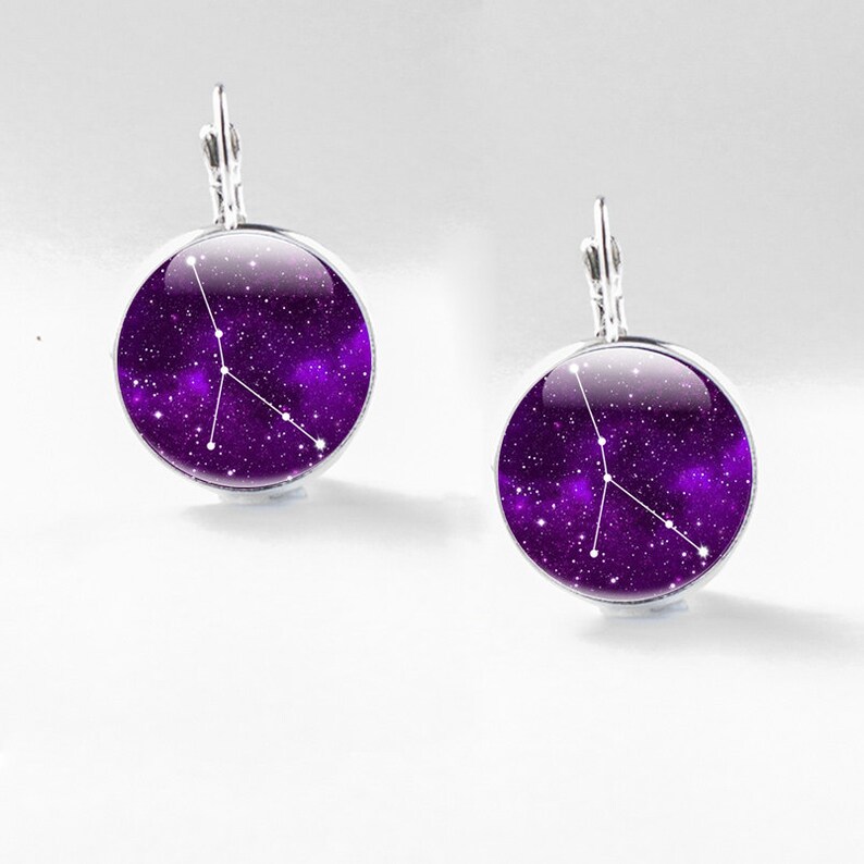 Cancer Earrings Zodiac jewellery Constellation earrings Etsy
