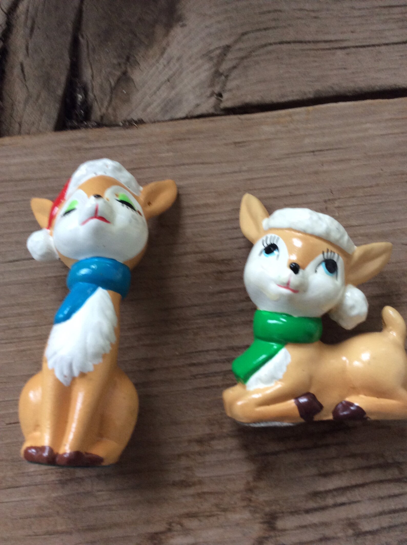 tiny reindeer figurines