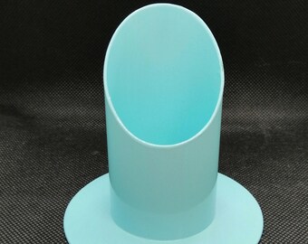 Candlestick baby blue for candles 40 x 4 cm for baptism communion confirmation wedding etc. also for table candles