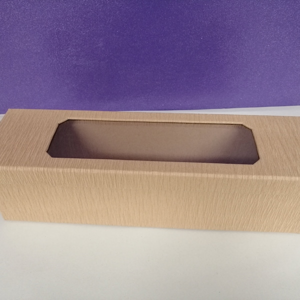 Aufbewahrung BOX / Karton / Geschenkverpackung für Kerzen mit Sichtfenster