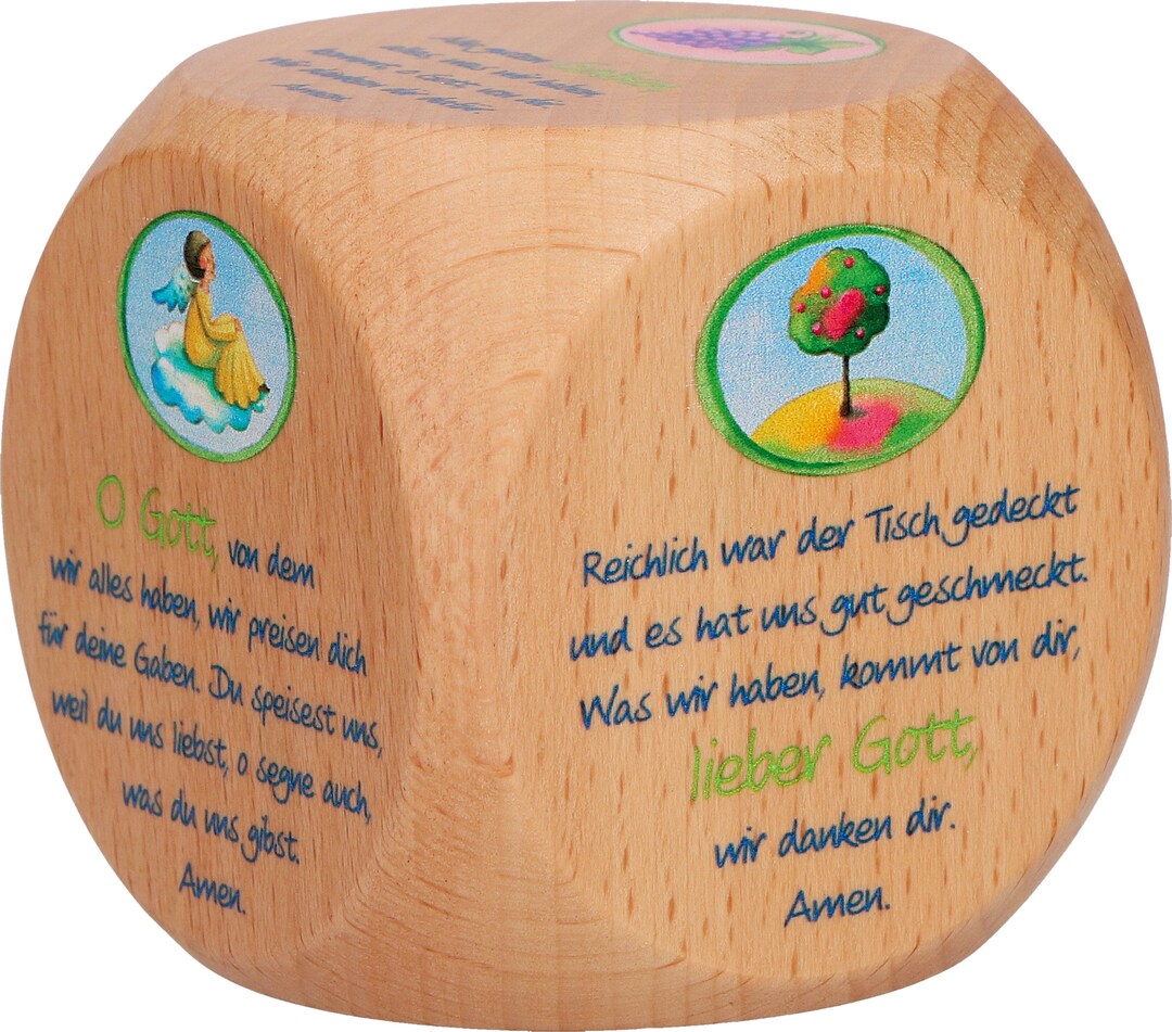 PRAYER DICE TABLE PRAYERS Baptism Gift 6 X 6 Cm - Etsy
