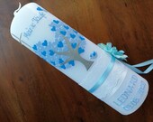 Baptism candle tree tree boy girl color wishes possible candle baptism handmade no foil