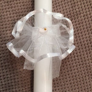 Candle Decoration Drip Guard Candle Skirt Tulle -white