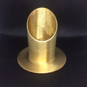 Candlestick matt gold for candles 40 x 5 cm image 1