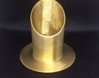 Candlestick matt gold for candles 40 x 5 cm