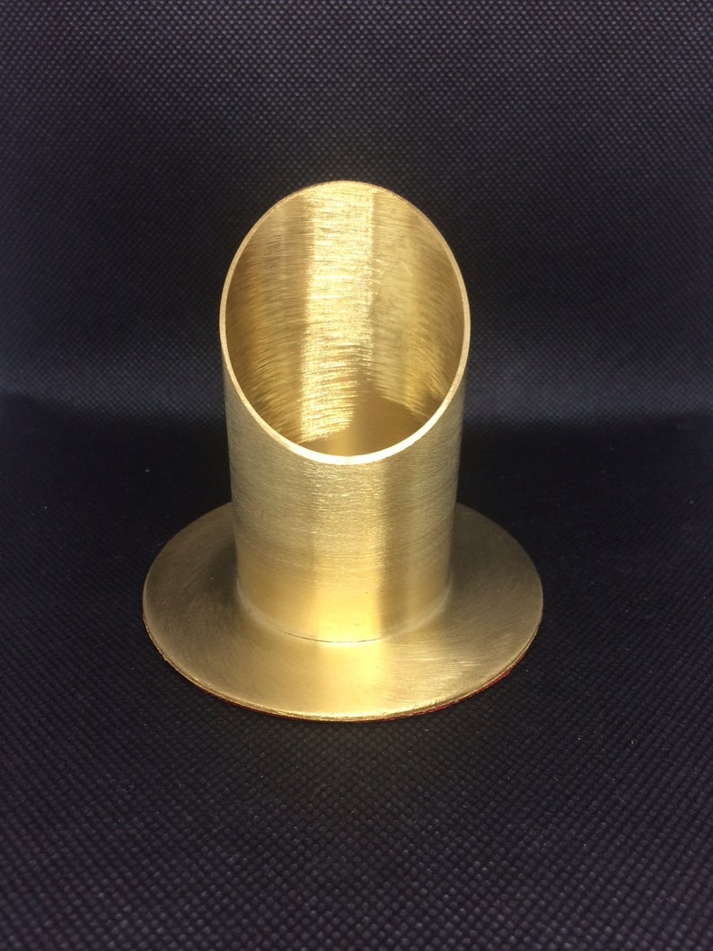 Candlestick matt gold for candles 40 x 5 cm image 1