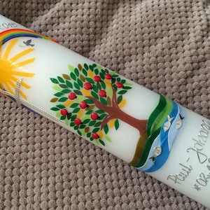 Baptism Candle Tree of Life