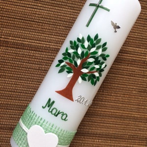Baptismal candle tree of life, baptismal candle girl, baptismal candle boy