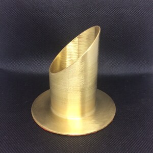 Candlestick matt gold for candles 40 x 5 cm image 2