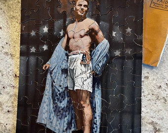 Authentic Vintage Boxer Jack Dempsey Jigsaw Puzzle
