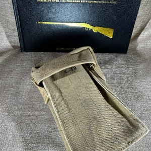 Antique Post WW1 Canvas Magazine Pouch Pederson Devise RIA 7-19