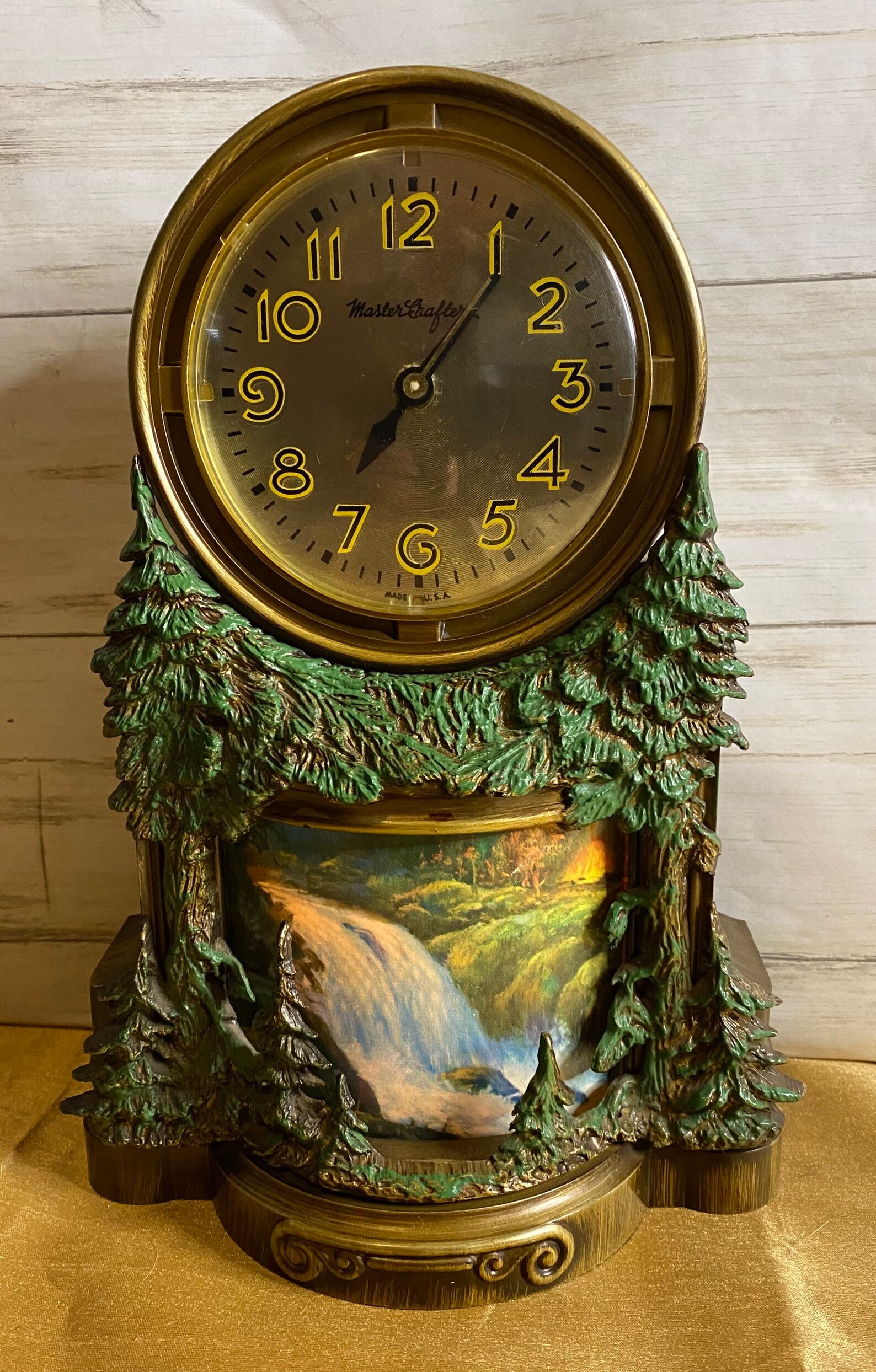 Vintage Motion Clock Mastercrafters Waterfall Mid Century Etsy