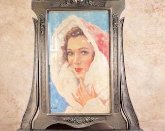 Vintage Swing Photo Picture Frame 8 x 10 Art Deco Photograph Display