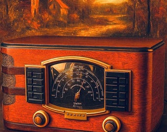 Vintage Working Zenith Radio Black Dial 8S632 Mid Century - Etsy